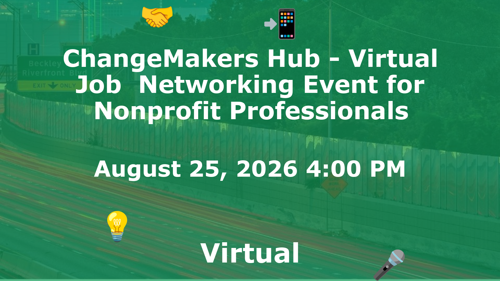 ChangeMakers Hub - Virtual Job  Networking Event for Nonprofit Professionals event image